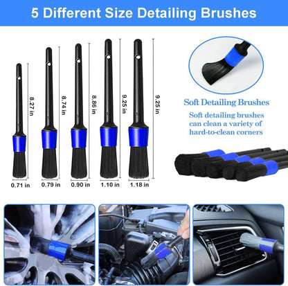 DunGood 26-Piece Pro Detailing Brush Kit