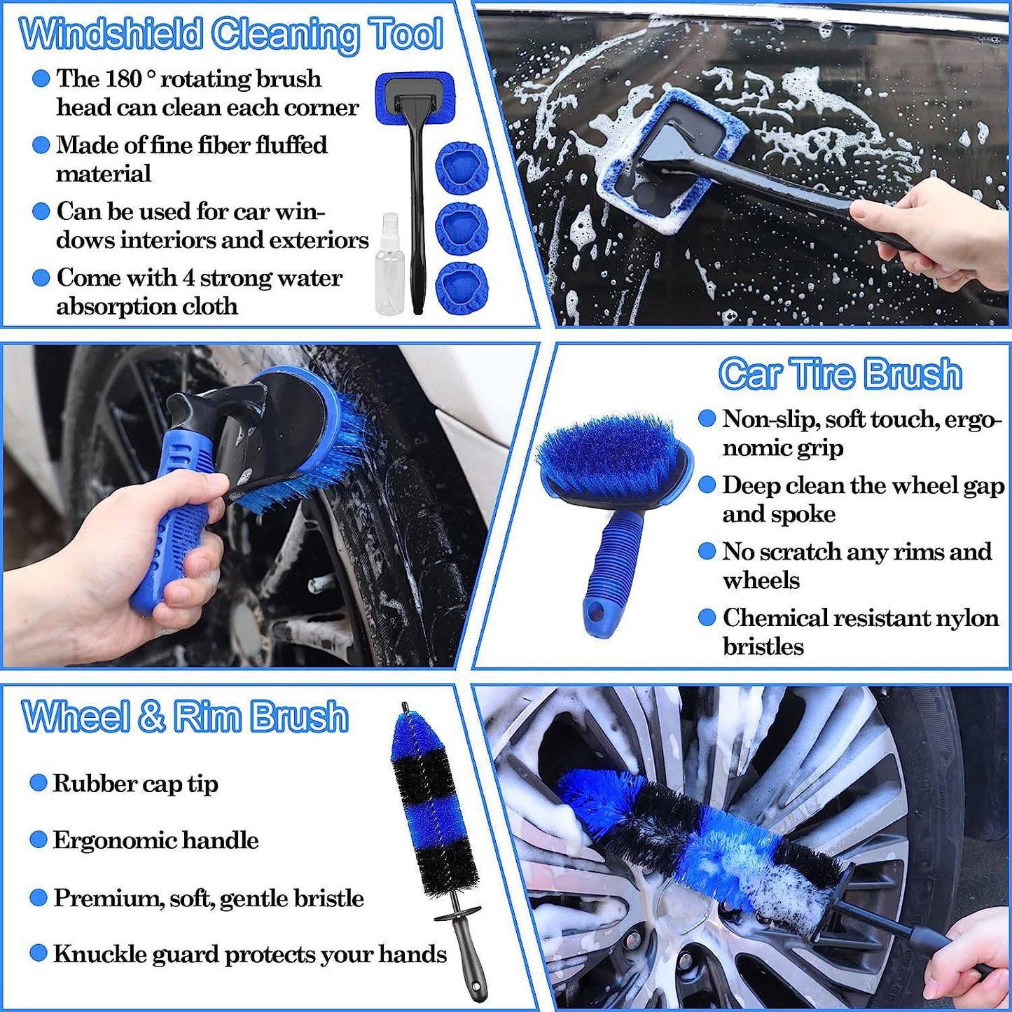 DunGood 26-Piece Pro Detailing Brush Kit