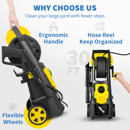 2000 PSI Electric Pressure Washer with Foam Cannon